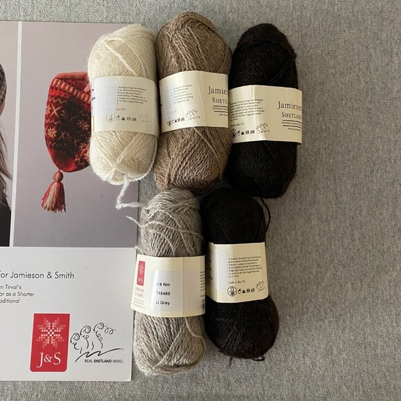 NWT Tirval's Toorie Shetland Heritage Hat Kit Lot of 5 Skeins 1 Pattern - Picture 7 of 9